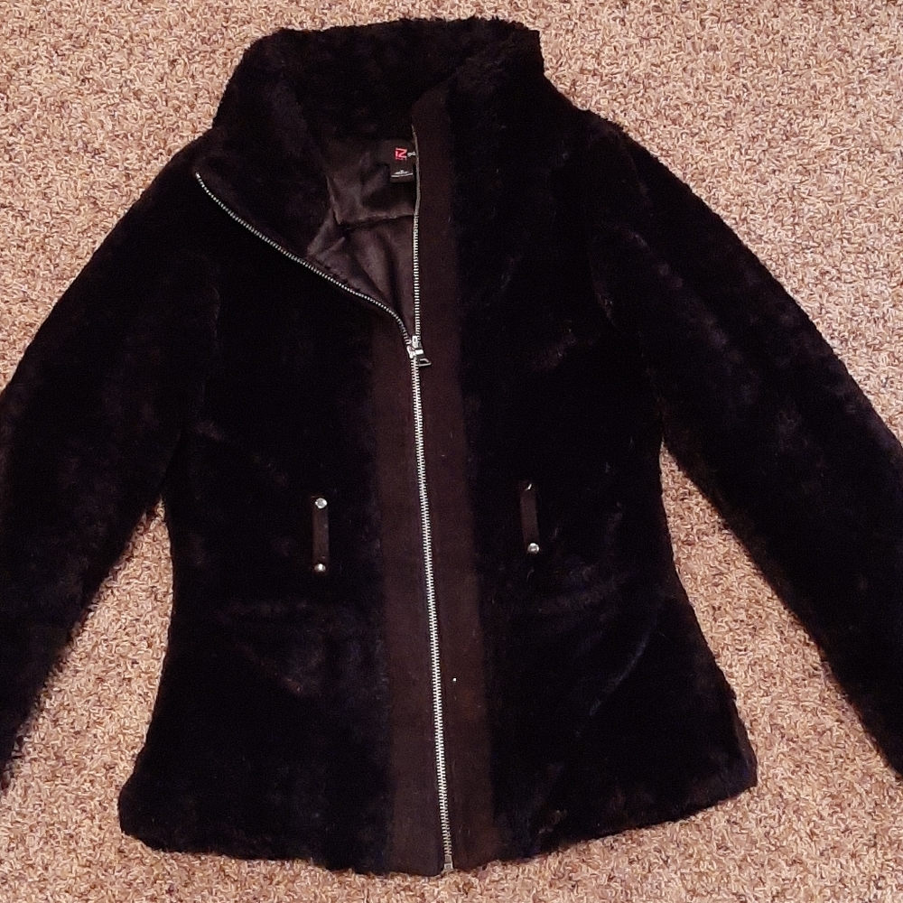 Faux fur coat